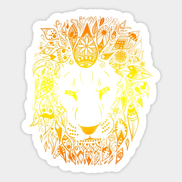 Gold Jungle King Sticker by Jkgaughan